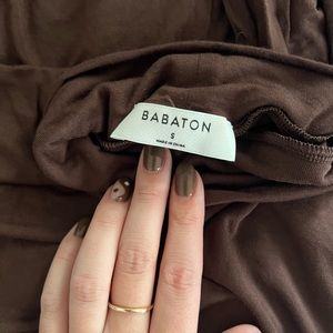 Aritzia Babaton Slim Turtleneck in Brown